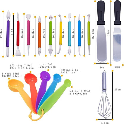Cake Decorating Accessories Set (85 Pieces) – Complete Baking Kit Souq Al Riyad